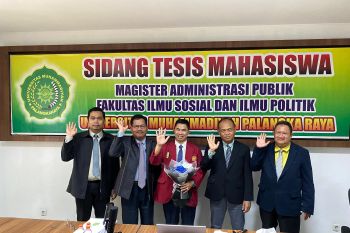 Wakil Ketua DPRD Kalteng sidang Tesis Magister Administrasi Publik di UMPR