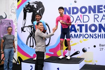 Syelhan tercepat pada Kejurnas Balap Sepeda di Banyuwangi