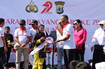 Polres Nunukan Gelar Jalan Santai dan Layanan Gratis Sambut Hari Bhayangkara ke-79
