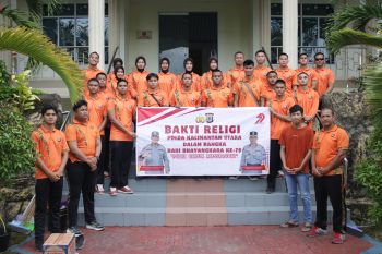 Dalam Rangka Hari Bhayangkara ke-79, Polda Kaltara Laksanakan Bakti Religi