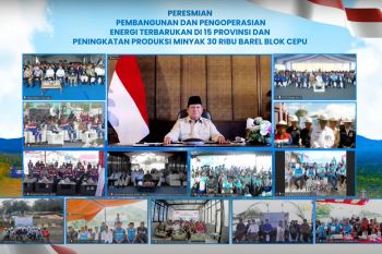 47 PLTS diresmikan Presiden, 5.383 rumah tangga di wilayah 3T peroleh listrik bersih