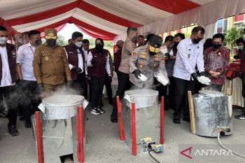 Polda-Sulteng musnahkan 40 kilogram sabu jaringan lintas negara