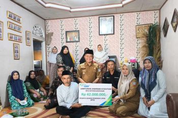 BPJS Ketenagakerjaan gelar sosialisasi dan penyerahan santunan jaminan kematian di Nagari Kajai