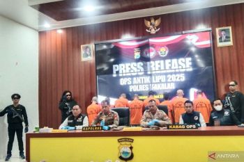 Polres Takalar menangkap sembilan penyalahguna narkoba