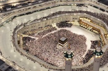 Begini tangkapan video udara Masjidil Haram saat Tawaf Perpisahan