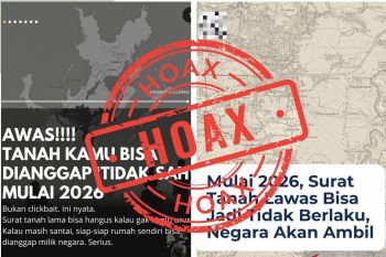 Kementerian ATR/BPN bantah isu tanah tak bersertipikat diambil negara