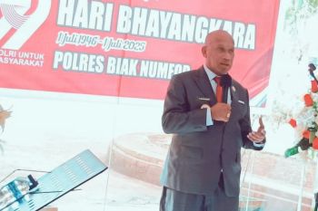 Pemkab sebut Polri mewujudkan Biak daerah teraman di Tanah Papua