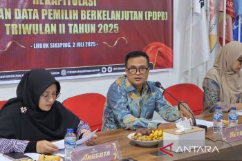 KPU Pasaman tetapkan PDPB triwulan II 219.895 pemilih
