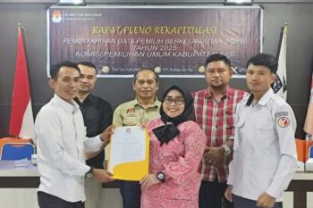KPU Kabupaten Sigi tetapkan 196.181 pemilih hasil rekapitulasi berkelanjutan