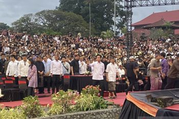 Wapres kagum warga Bali kumpul lebih awal untuk tonton pesta seni