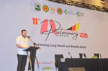 Wako Fadly Amran tampil sebagai keynote speaker dalam "Pulmonary Update 2025 : Optimizing Lung Health and Breathe Easily"