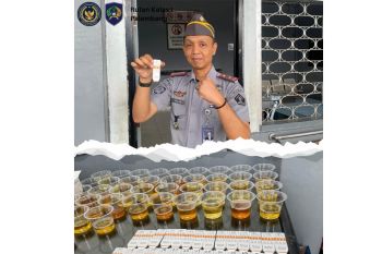 Rutan Pakjo gelar tes urine, pastikan pegawai dan warga binaan lepas dari narkoba