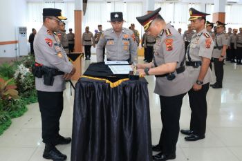 Kapolda pimpin sertijab empat pejabat lingkungan Polda Papua