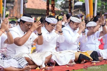 Bupati-Wabup Badung hadiri Puncak Karya Tawur Balik Sumpah Utama