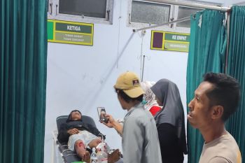 Sadis! seorang adik bacok kakak kandung hingga luka parah di Dompu