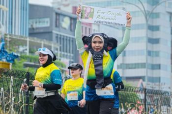 Komunitas for Gajah Rahman tagih keadilan di Riau Bhayangkara Run 2025