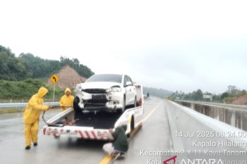 HK: Tidak ada korban jiwa pada kecelakaan di tol Sumbar