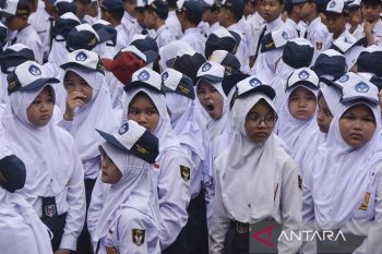 Hari pertama masuk sekolah di Ciamis