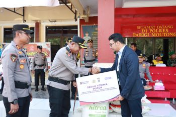 Polres Parigi Moutong terima bantuan 1,5 ton pupuk dari BRI