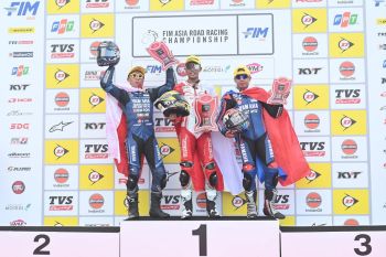 Podium lagi, pebalap binaan Astra Honda kencang melesat di balapan Internasional