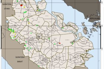 294 titik panas kepung Provinsi Riau, terbanyak di Rokan hilir