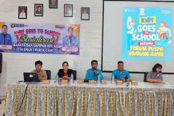 KNPI Murung Raya edukasi pencegahan HIV/AIDS dan aturan berlalu lintas