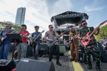 1.308 musisi bermain musik secara bersamaan di Saburai Grand Jam 2025