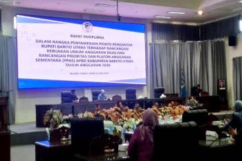 Pemkab Barito Utara sampaikan rancangan KUA dan PPAS 2026