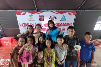 Hari Anak Nasional, Korban kebakaran Tambora dapat layanan psikososial