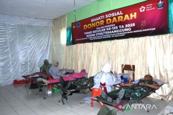 TMMD Temanggung gelar donor darah untuk kepedulian sosial