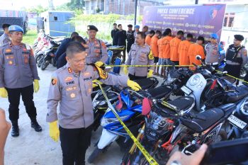 Polres Aceh Utara tangkap tiga pencuri sepeda motor