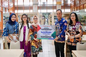 Bank Kalteng beri bantuan Dispursip, pacu perkembangan literasi