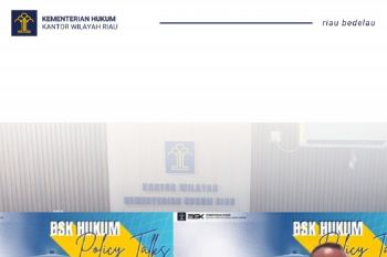 Kanwil Kemenkum Riau Ikuti BSK Hukum Policy Talks soal Advokasi Kebijakan