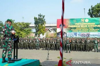 Kodam II/Sriwijaya bantu Diksarlin mahasiswa baru Polsri Palembang