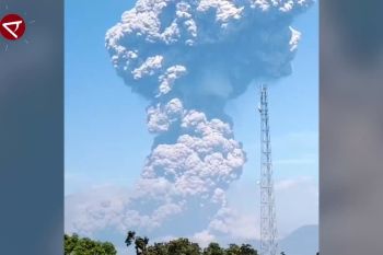 Gunung Lewotobi Laki-laki kembali erupsi, tinggi kolom abu capai 18 km