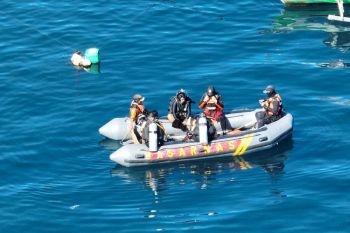 Tim SAR lakukan penyelaman di lokasi bocah tenggelam di Pantai Amurang