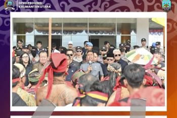 Aliansi Masyarakat Adat Asli Kaltara Aksi Damai di DPRD Kaltara