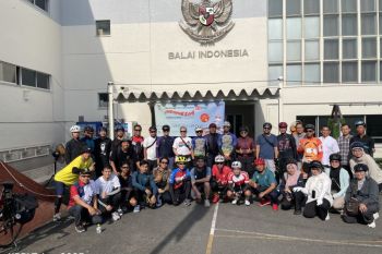 GTTO didukung KBRI Tokyo gelar acara Gowes Santai jelang HUT ke-80 RI