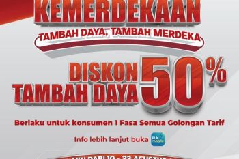 PLN hadirkan diskon tambah daya 50 persen sambut HUT RI