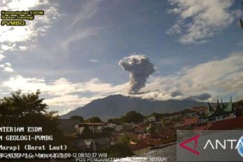 Mount Marapi erupts, sends ash 1.6 km high over West Sumatra