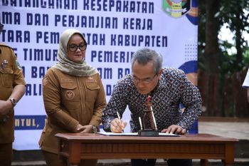 Pemkab Lampung Timur dan Bantul tandatangani MoU pengendalian inflasi daerah
