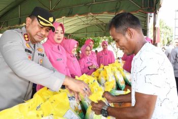 Polres Aceh Timur gelar gerakan pangan murah sediakan 26 ton beras