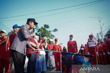 Lomba gerak jalan SD se-Kota Solok meriahkan peringatan HUT RI ke-80