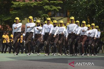 Latihan Paskibraka di Ciamis
