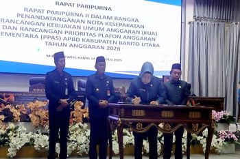 DPRD dan Pemkab Barut teken nota kesepakatan KUA-PPAS APBD 2026