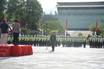 Gelar apel gabungan, Dirpamobvit Polda Sumbar: PT Semen Padang sebagai Obvitnas harus dijaga optimal
