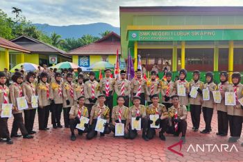 SMKN 1 Lubuk Sikaping kobarkan semangat ketahanan bangsa di hari Pramuka ke-64