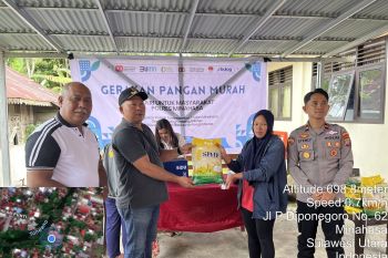 Polres Minahasa jual beras SPHP langsung pada masyarakat