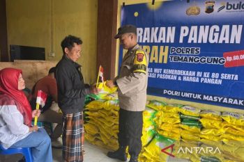 Polres  Temanggung bantu distribusi beras SPHP untuk dijual ke warga
