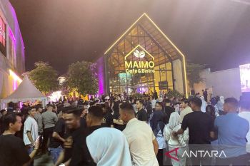 Grand Opening Maimo Cafe di Kendari dimeriahkan Rony 'Idol'